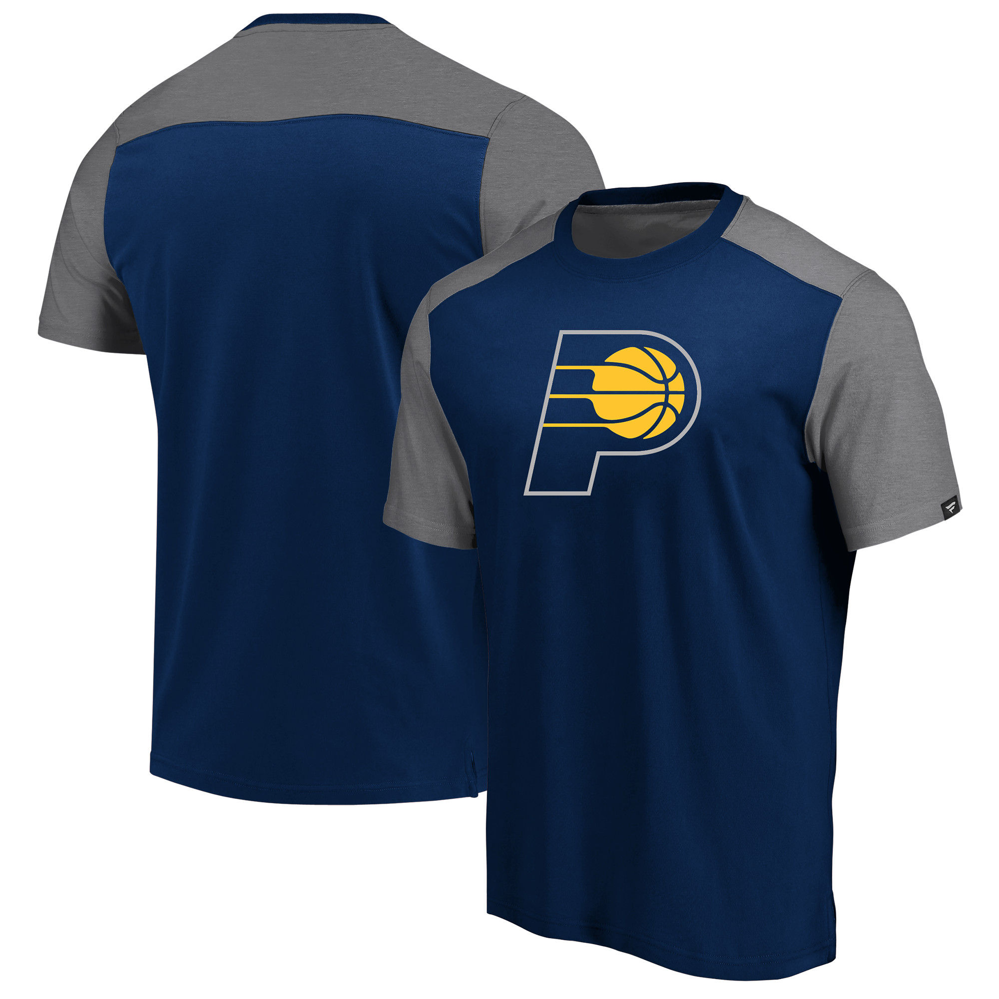 Indiana Pacers Fanatics Branded Iconic Blocked T-Shirt Navy - Click Image to Close