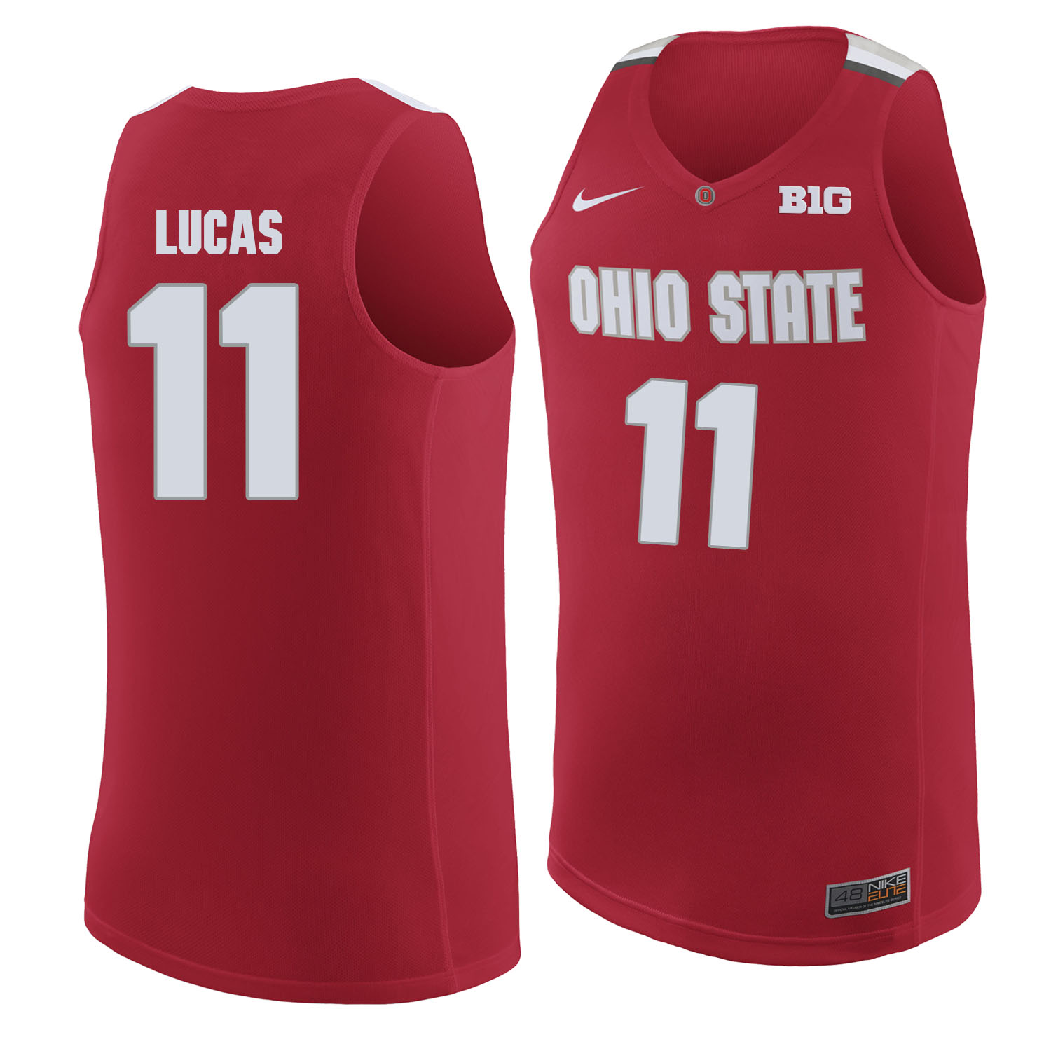 Ohio State Buckeyes 11 Jerry Lucas Red College Basketball Jersey Ohio State Buckeyes 11 Jerry Lucas Red College Basketball Jersey
