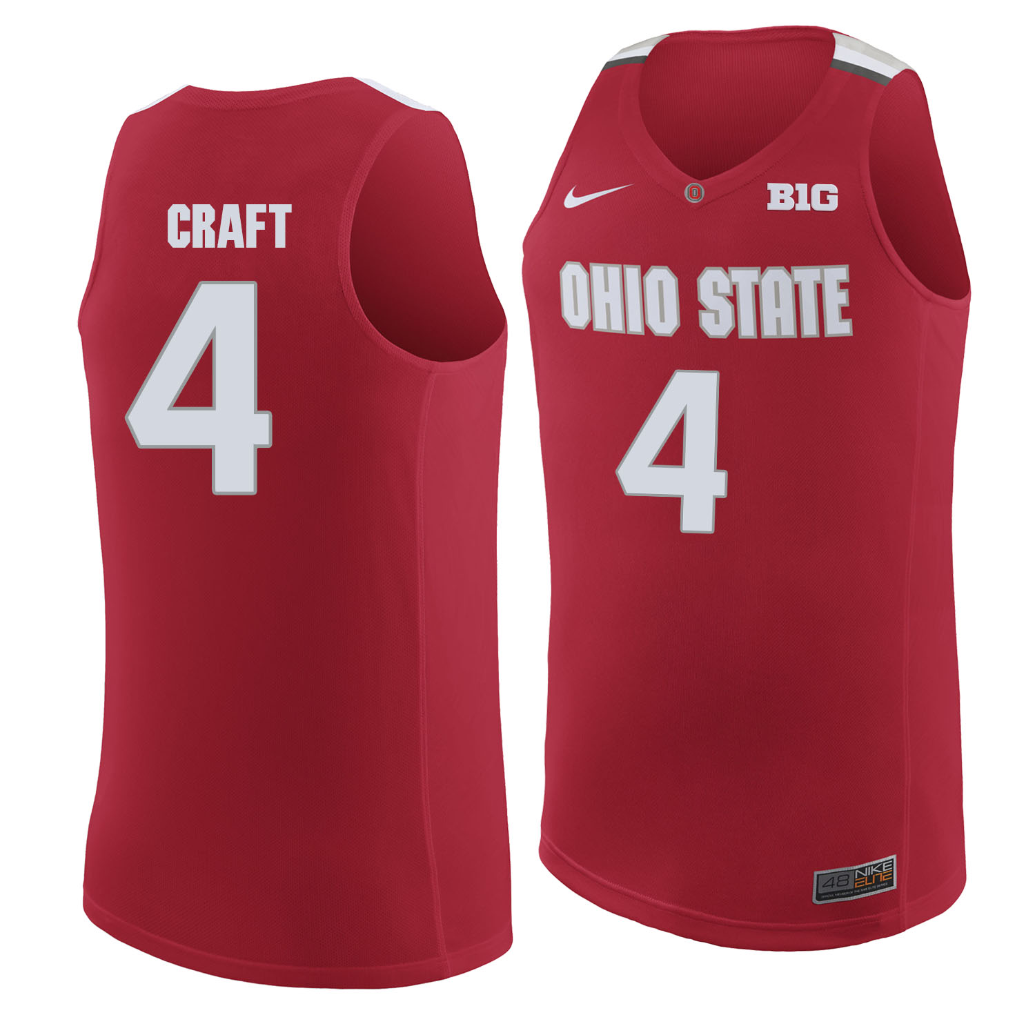 Ohio State Buckeyes 4 Aaron Craft Red College Basketball Jersey