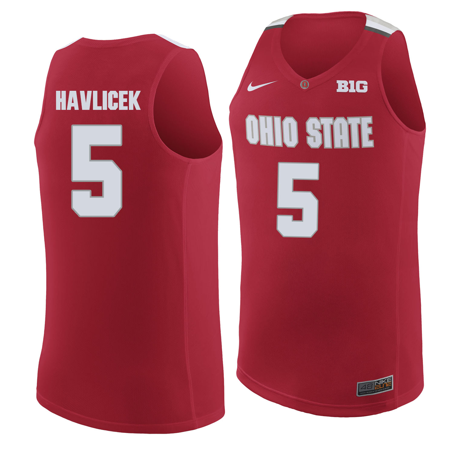 Ohio State Buckeyes 5 John Havlicek Red College Basketball Jersey