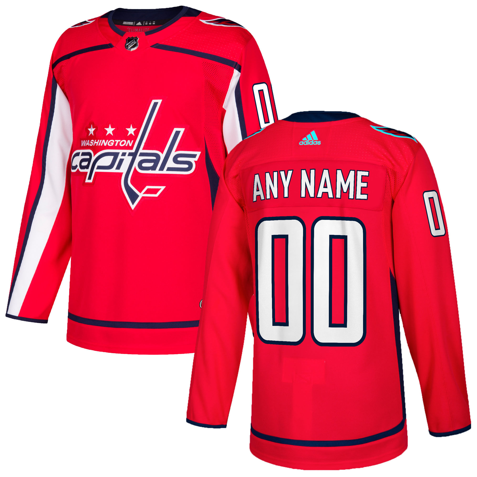 Washington Capitals Men Customized Red Adidas Jersey