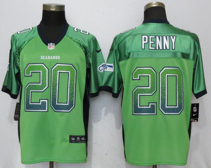 Nike Seahawks 20 Rashaad Penny Green Drift Fashion Elite Jersey