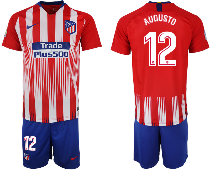 2018-19 Atletico Madrid 12 AUGUSTO Home Soccer Jersey