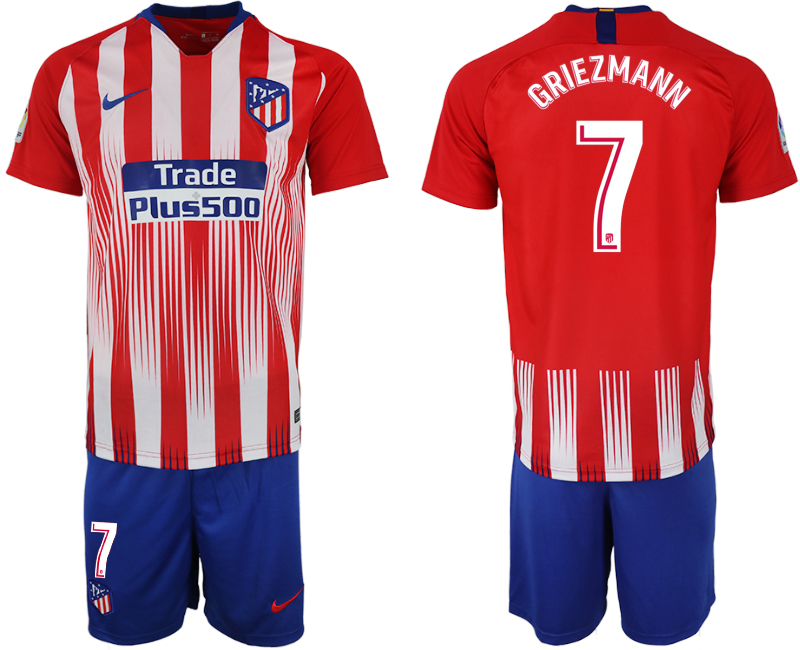 2018-19 Atletico Madrid 7 GRIEZMANN Home Soccer Jersey