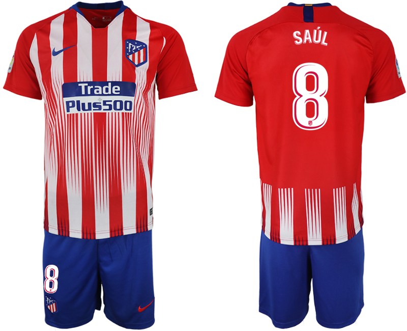 2018-19 Atletico Madrid 8 SAUL Home Soccer Jersey