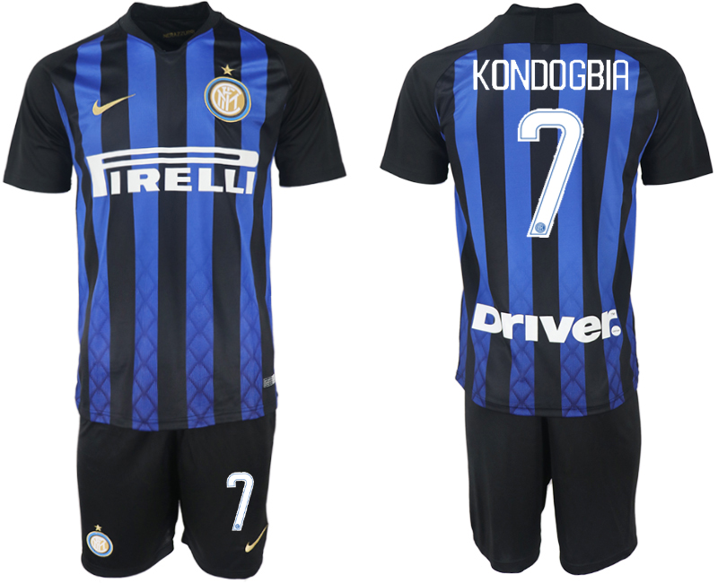 2018-19 Inter Milan 7 KONDOGBIA Home Soccer Jersey