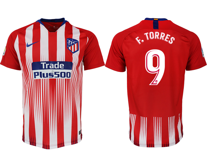 2018-19 Atletico Madrid 9 F.TORRES Home Thailand Soccer Jersey