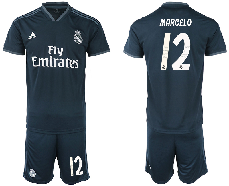 2018-19 Real Madrid 12 MARCELO Away Soccer Jersey