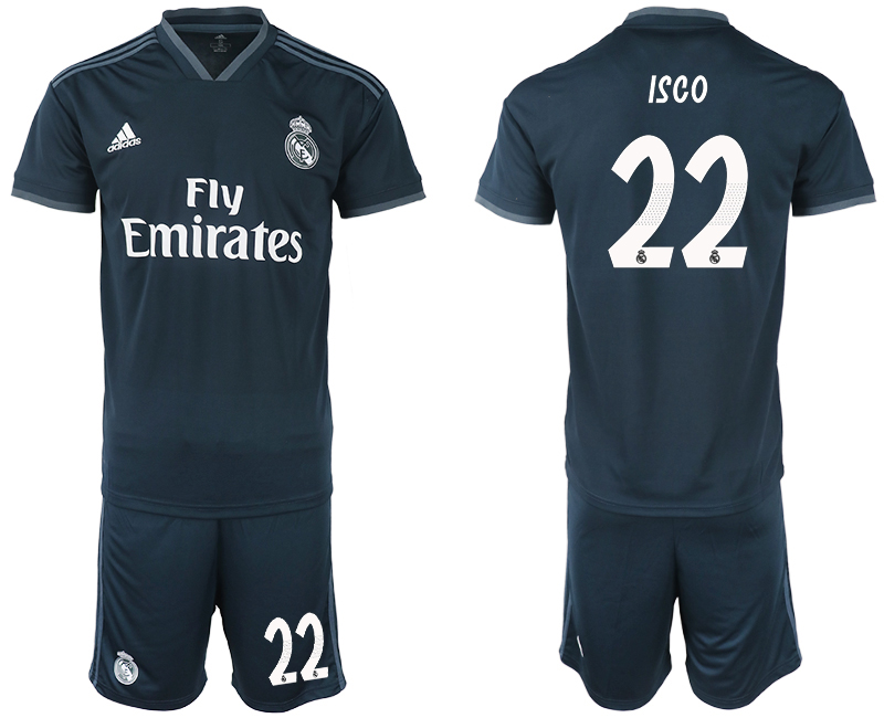 2018-19 Real Madrid 22 ISCO Away Soccer Jersey