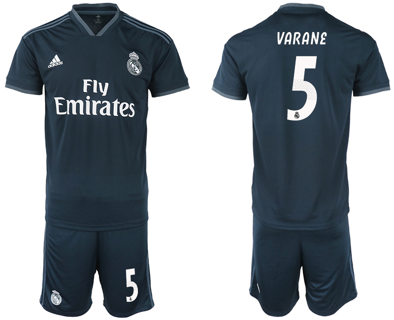 2018-19 Real Madrid 5 VARANE Away Soccer Jersey