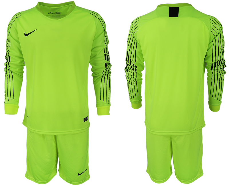 2018-19 USA Fluorescent Green Goalkeeper Long Sleeve Soccer Jersey.png