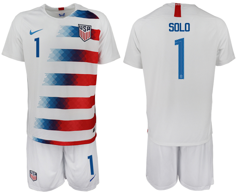2018-19 USA 1 SOLO Home Soccer Jersey