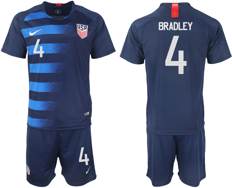 2018-19 USA 4 BRADLEY Away Soccer Jersey