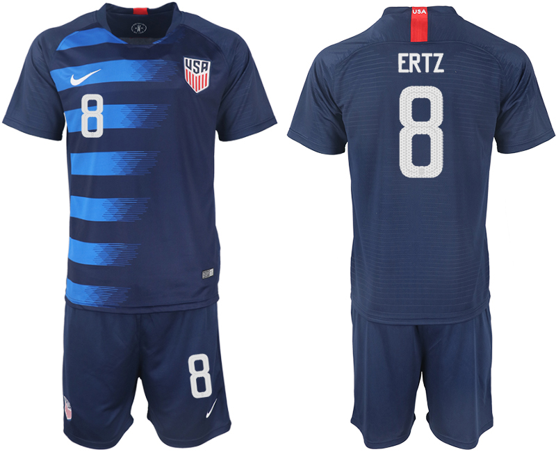 2018-19 USA 8 ERTZ Away Soccer Jersey