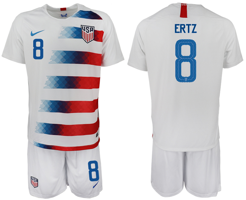 2018-19 USA 8 ERTZ Home Soccer Jersey