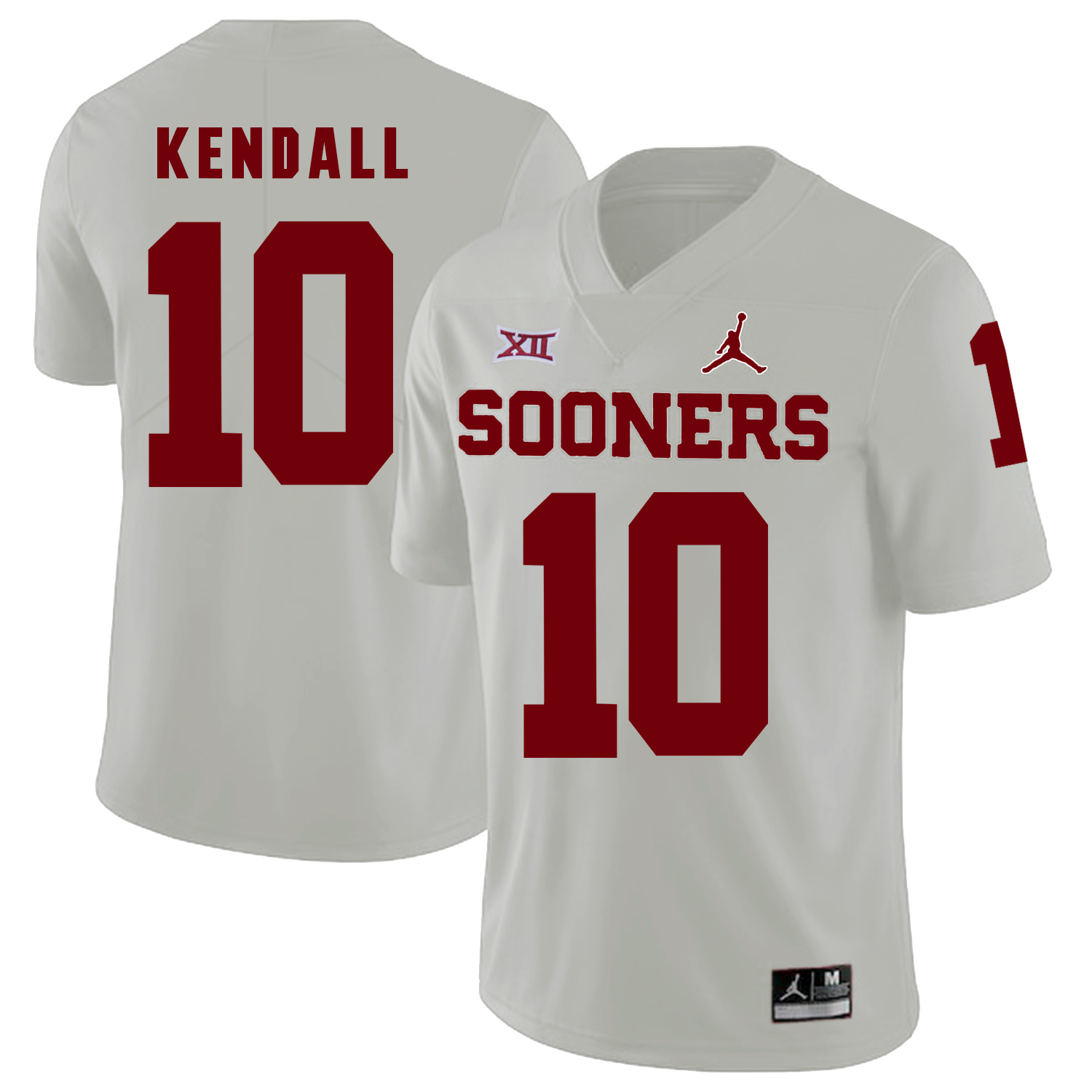 Oklahoma Sooners 10 Austin Kendall White College Football Jersey