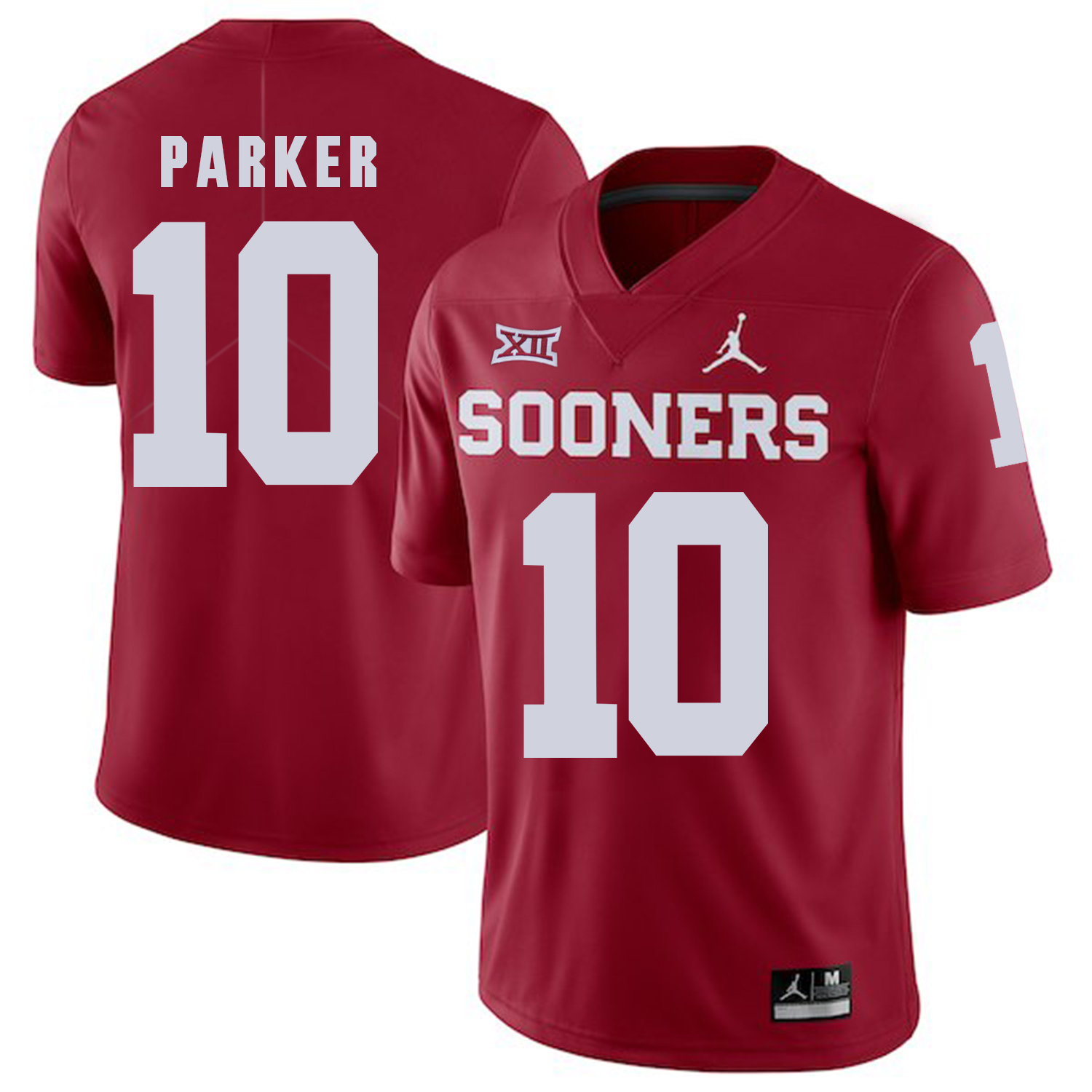 Oklahoma Sooners 10 Steven Parker Red College Football Jersey