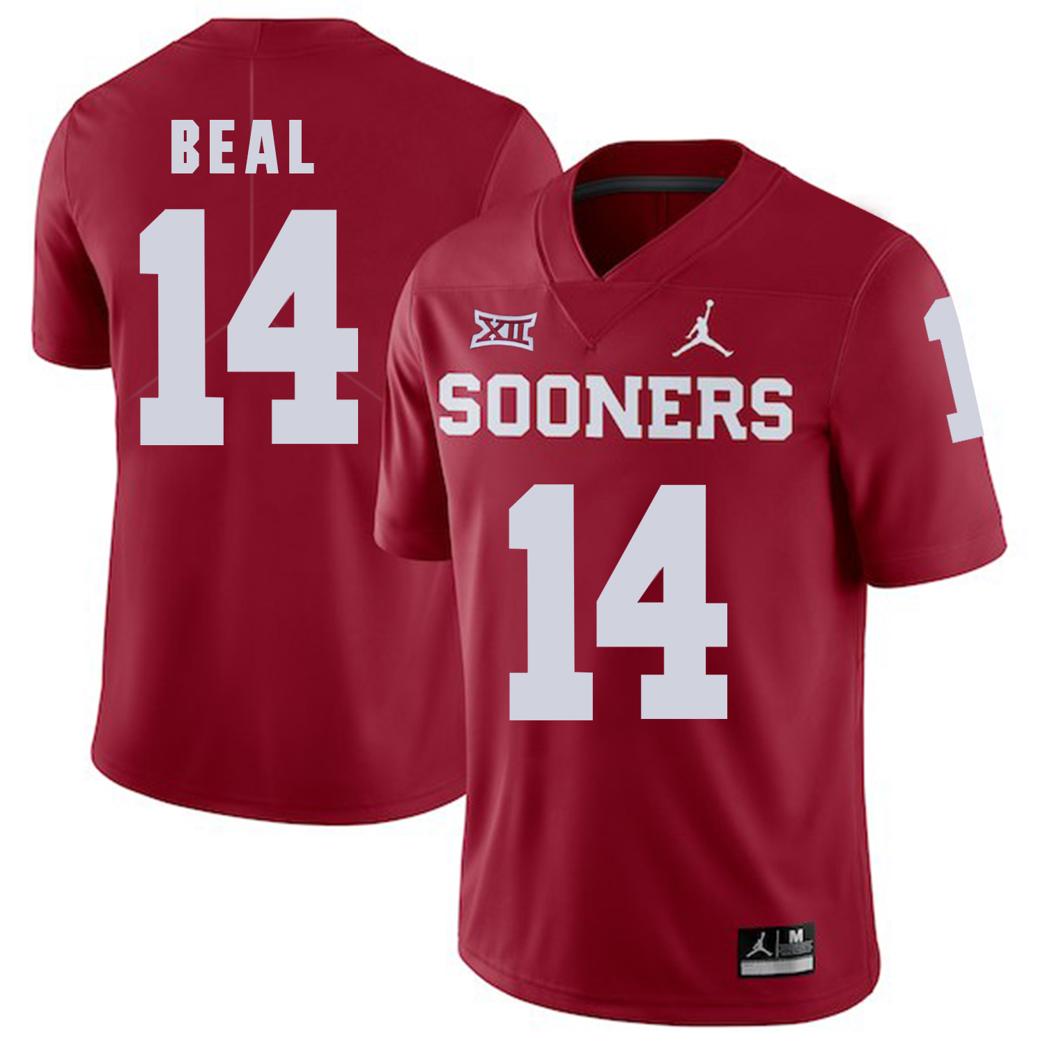 Oklahoma Sooners 14 Emmanuel Beal Red College Football Jersey