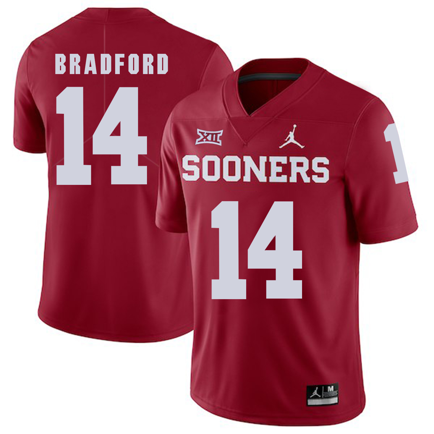 Oklahoma Sooners 14 Sam Bradford Red College Football Jersey - Click Image to Close