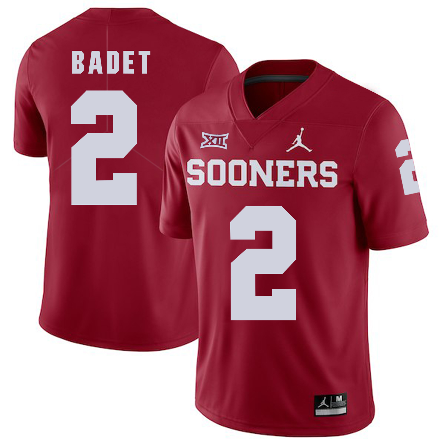 Oklahoma Sooners 2 Jeff Badet Red College Football Jersey