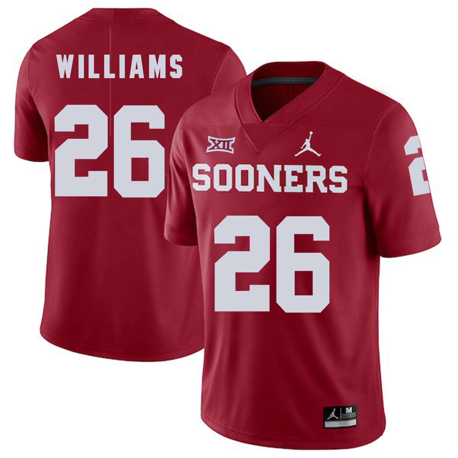 Oklahoma Sooners 26 Damien Williams White College Football Jersey