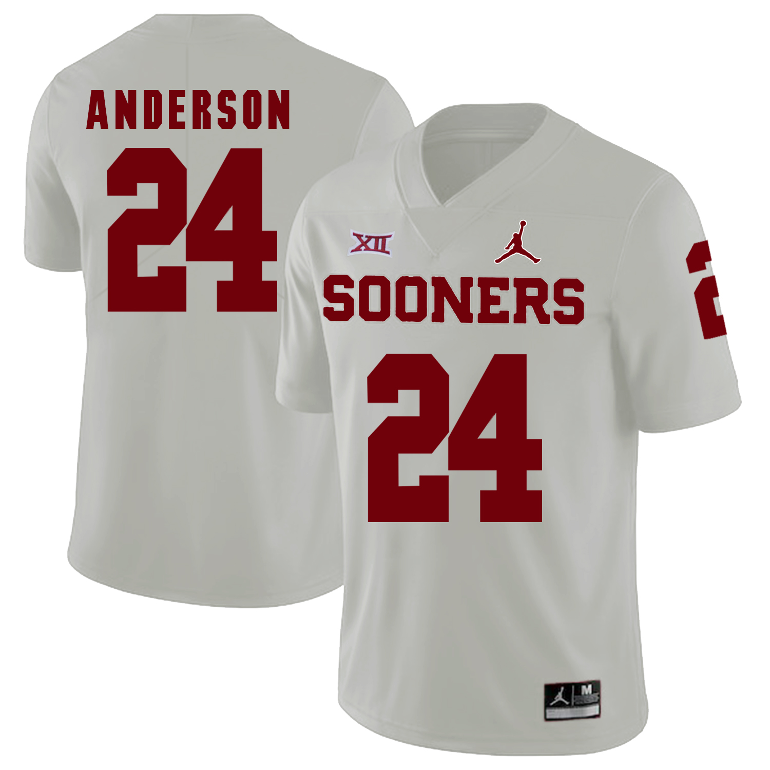 Oklahoma Sooners 24 Rodney Anderson White College Football Jersey