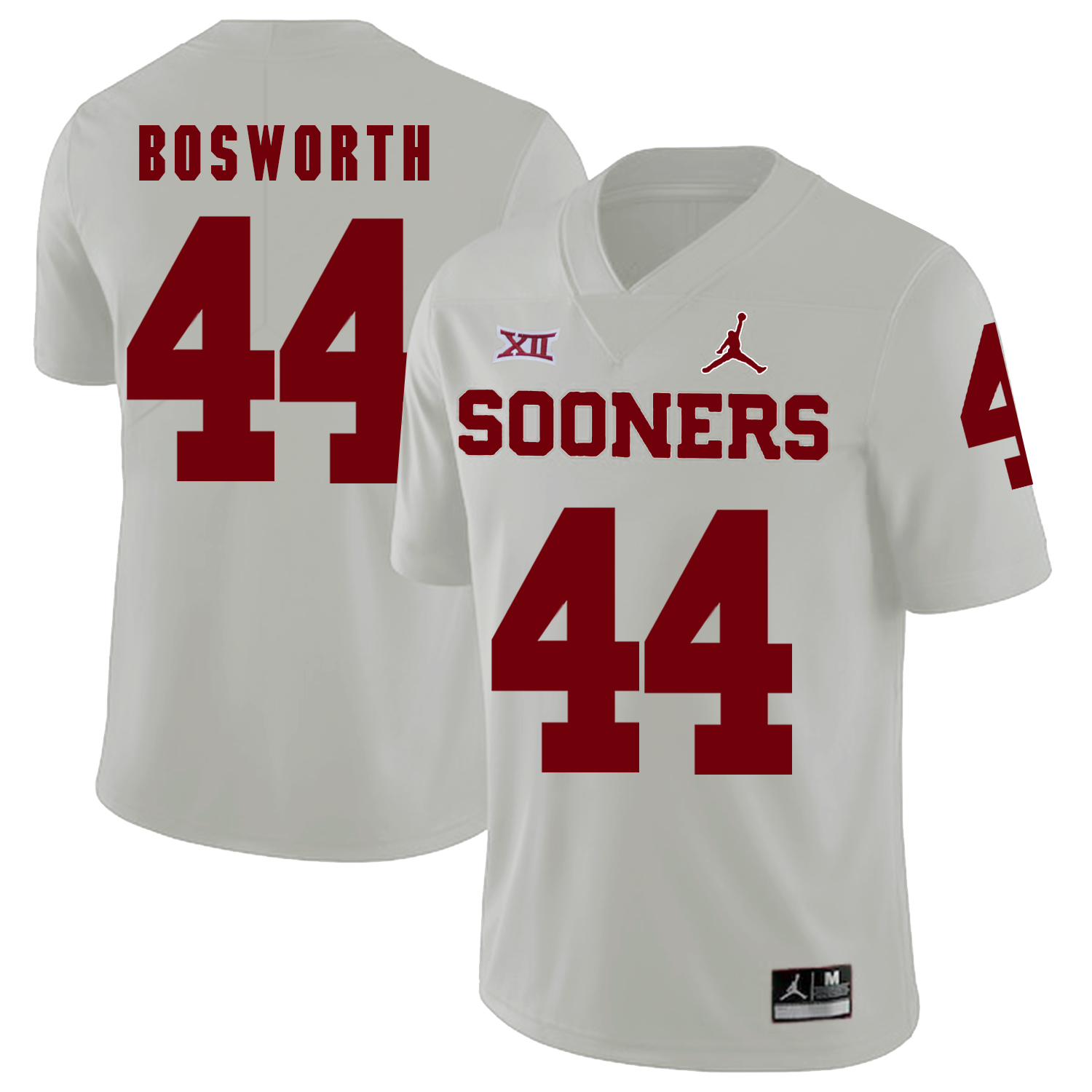 Oklahoma Sooners 44 Brian Bosworth White College Football Jersey