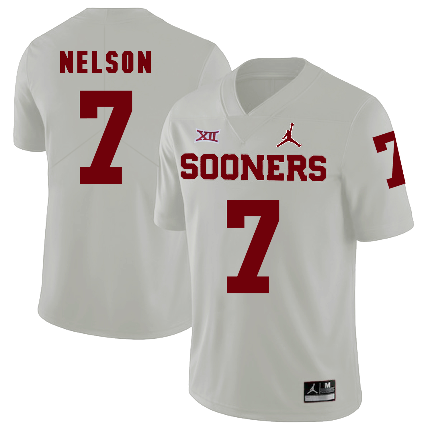 Oklahoma Sooners 7 Corey Nelson White College Football Jersey