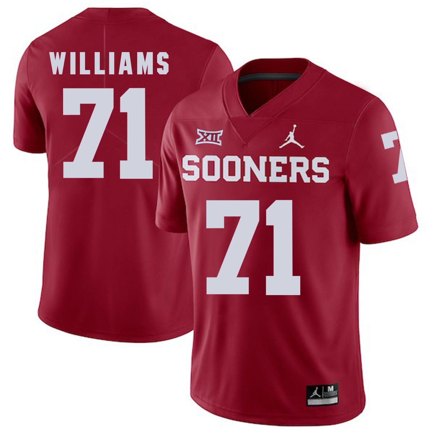 Oklahoma Sooners 71 Trent Williams Red College Football Jersey
