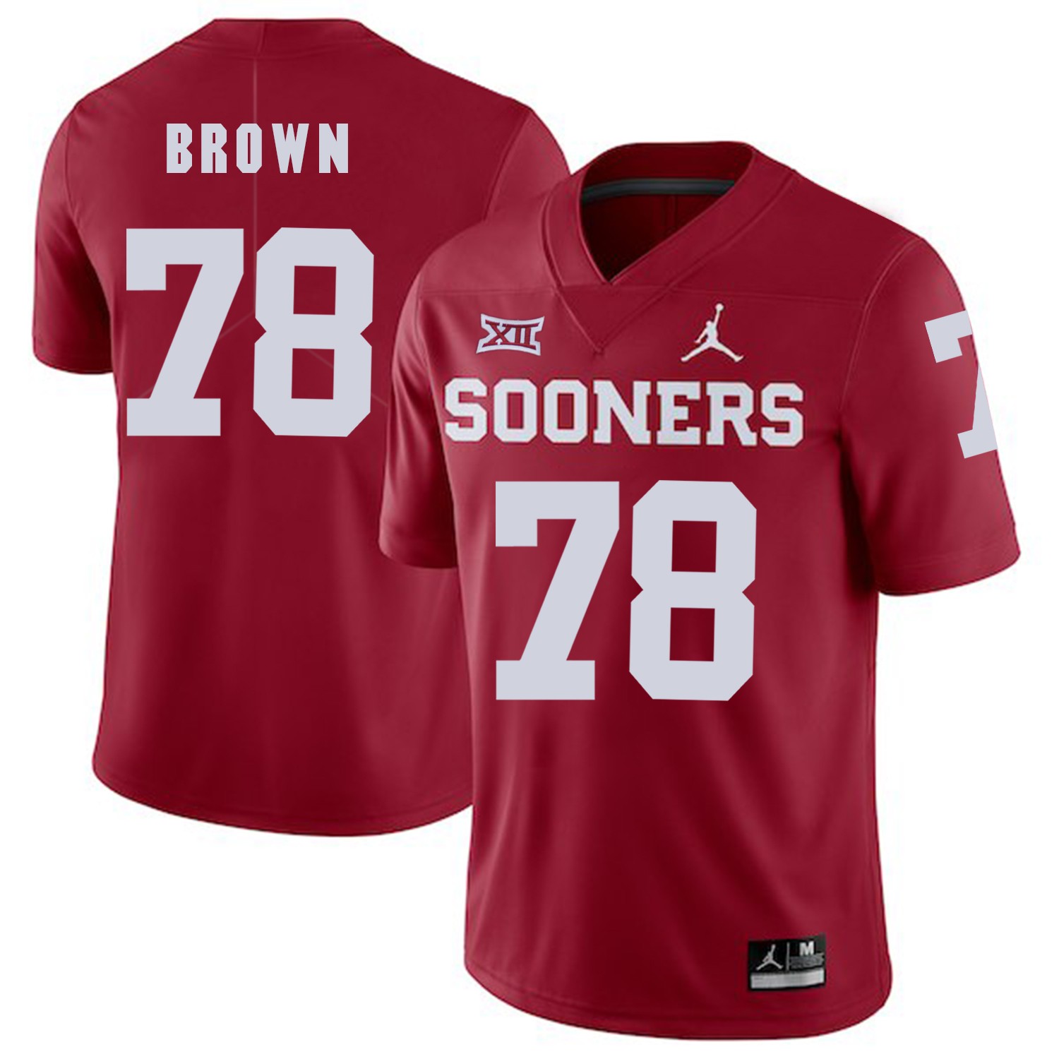 Oklahoma Sooners 78 Orlando Brown Red College Football Jersey