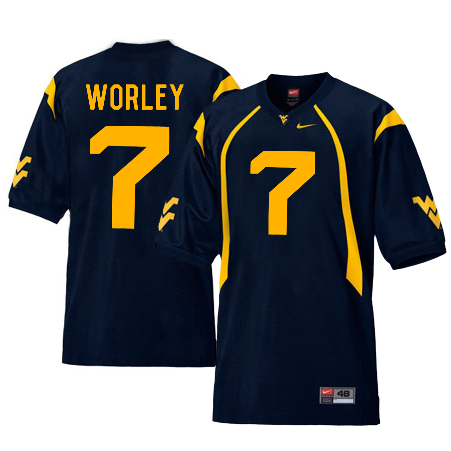 West Virginia Mountaineers 7 Daryl Worley Navy College Football Jersey West Virginia Mountaineers 7 Daryl Worley Navy College Football Jersey
