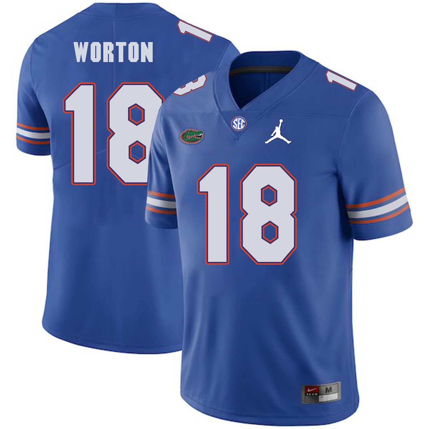 Florida Gators 18 C.J. Worton Blue College Football Jersey