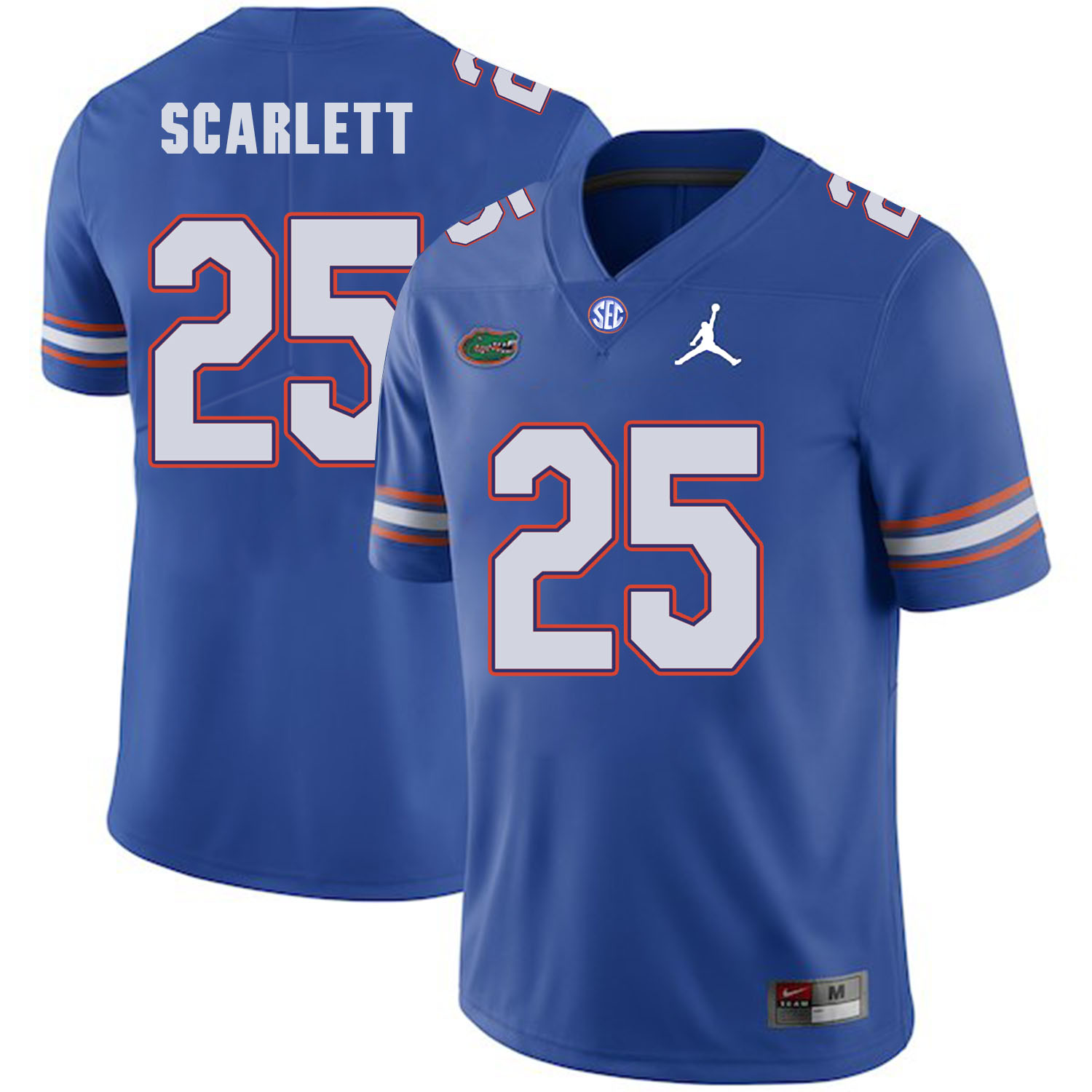 Florida Gators 25 Jordan Scarlett Blue College Football Jersey - Click Image to Close