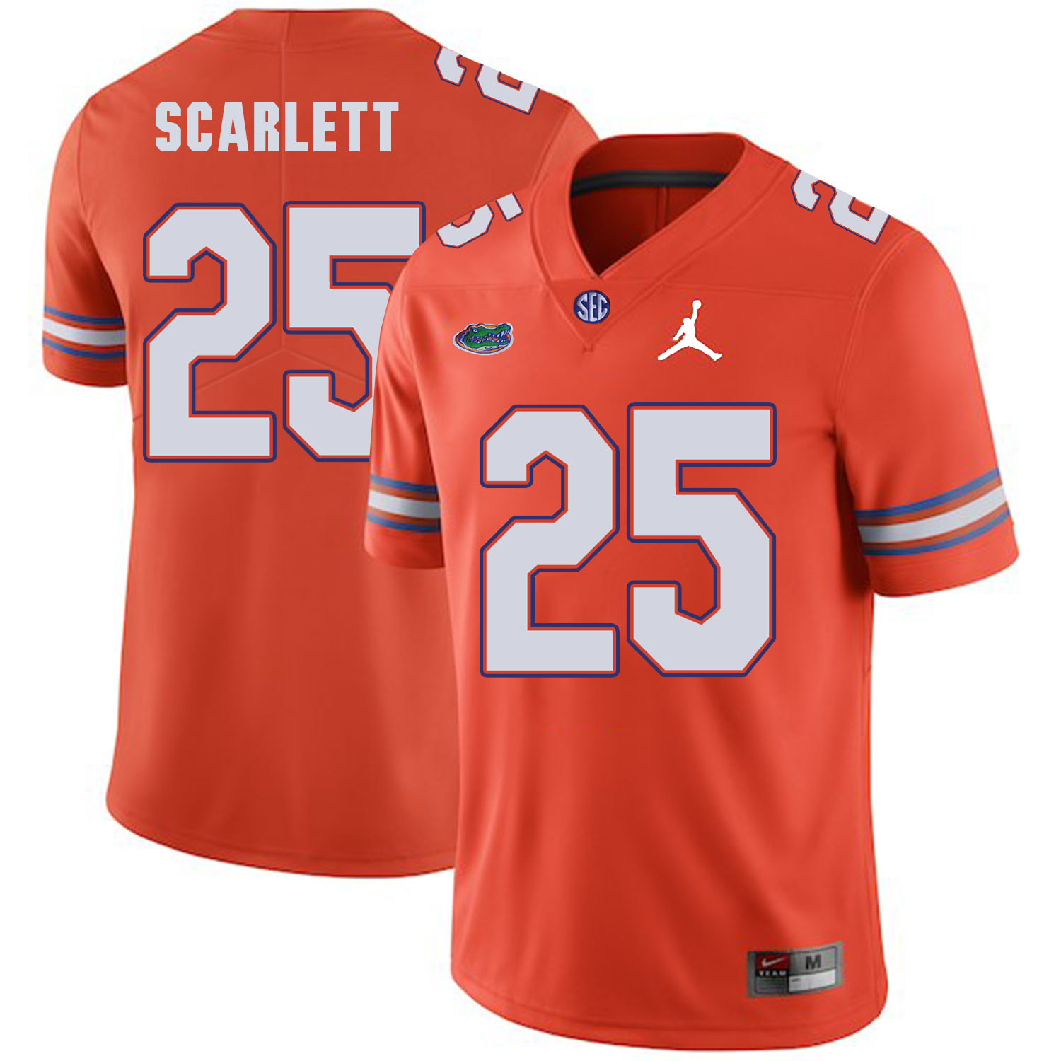 Florida Gators 25 Jordan Scarlett Orange College Football Jersey - Click Image to Close