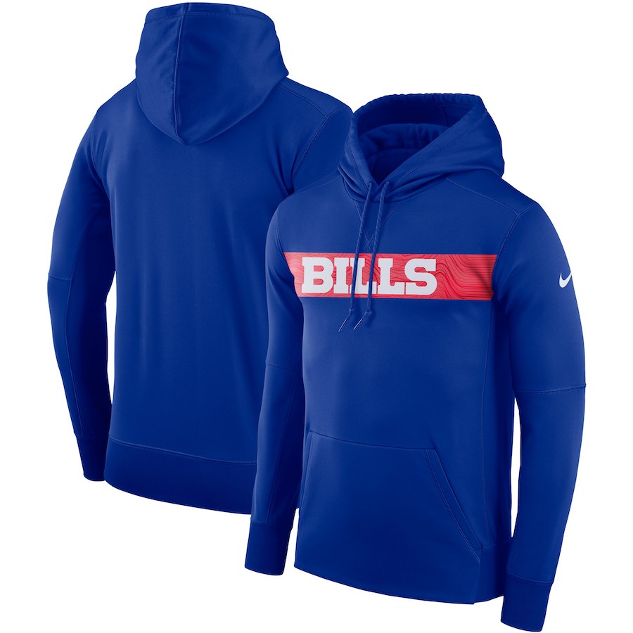 Buffalo Bills Nike Sideline Team Performance Pullover Hoodie Royal