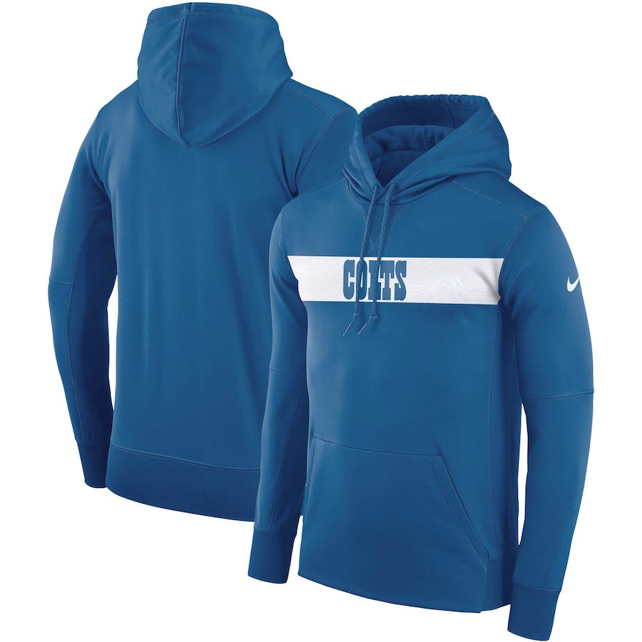 Indianapolis Colts Nike Sideline Team Performance Pullover Hoodie Royal