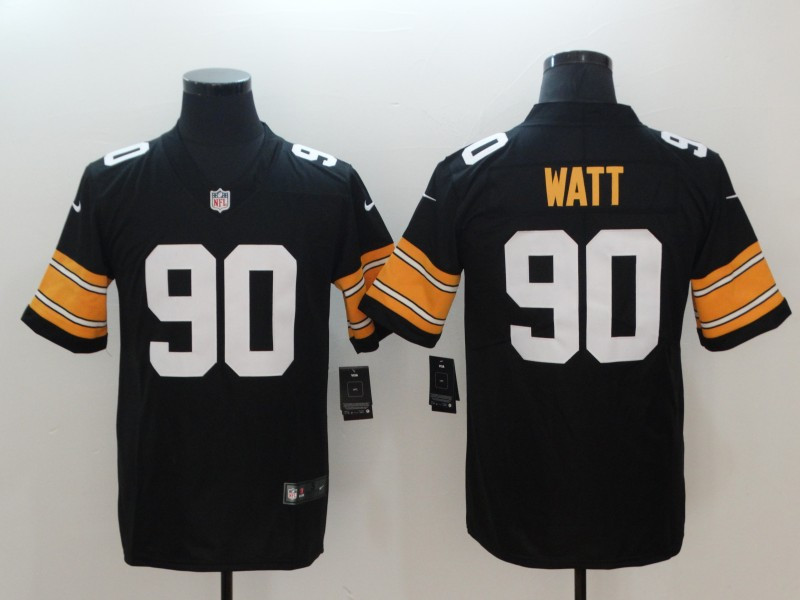 Nike Steelers 90 T.J. Watt Black Alternate Youth Vapor Untouchable Limited Jersey