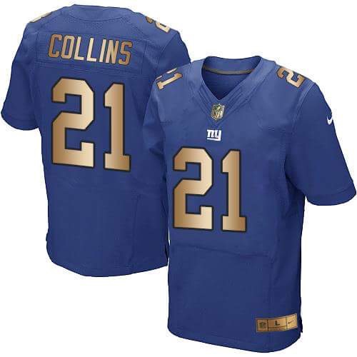 Nike Giants 21 Landon Collins Royal Gold Elite Jersey Nike Giants 21 Landon Collins Royal Gold Elite Jersey