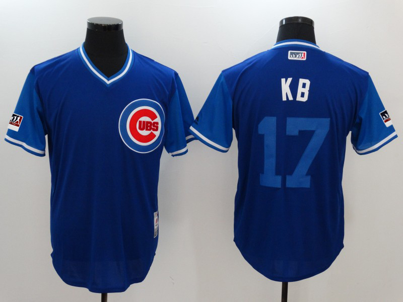 Cubs 17 Kris Bryant KB Royal 2018 Players' Weekend Authentic Team Jersey - Click Image to Close