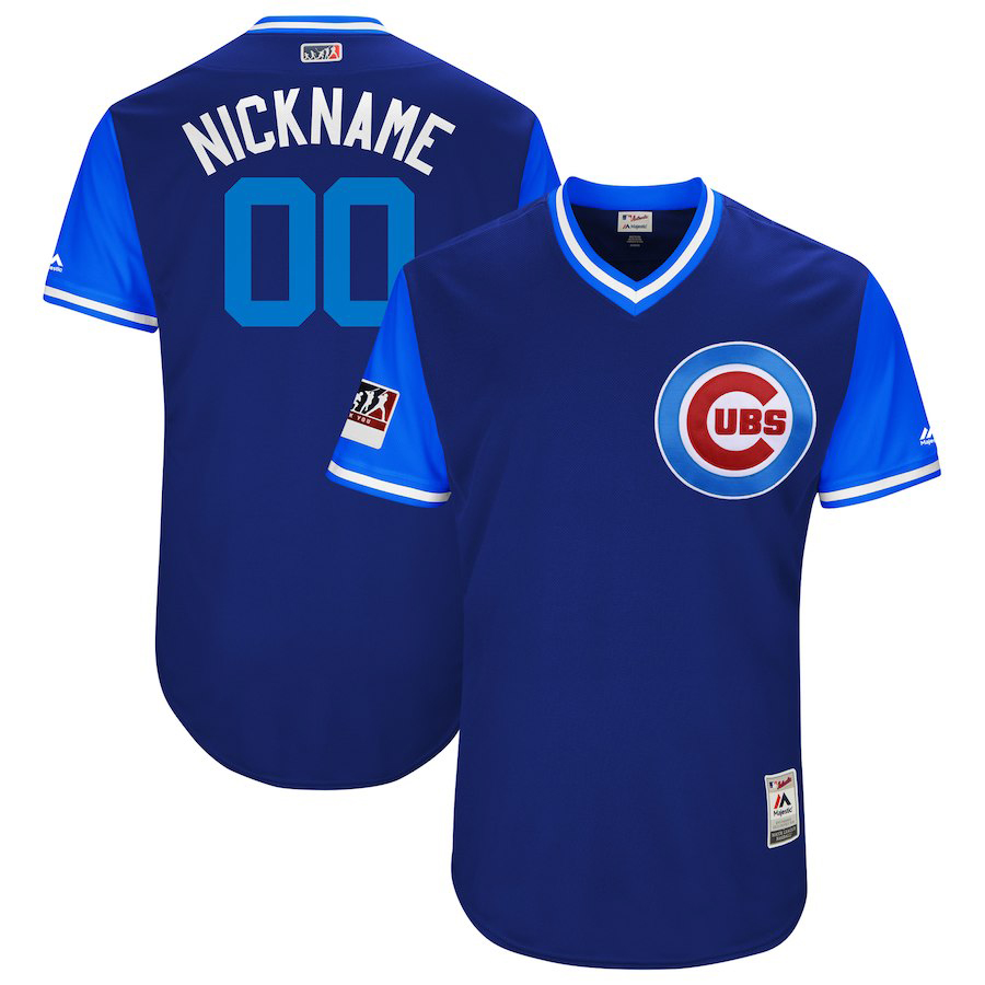 Cubs Royal 2018 Players' Weekend Authentic Men's Custom Jersey
