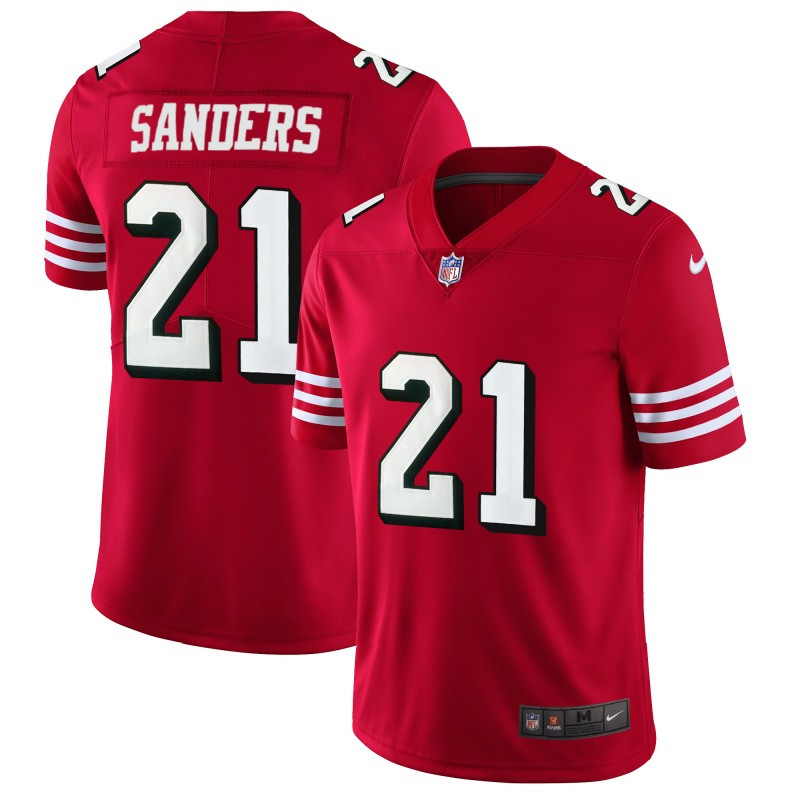 Nike 49ers 21 Deion Sanders Red 2018 Youth Vapor Untouchable Limited Jersey