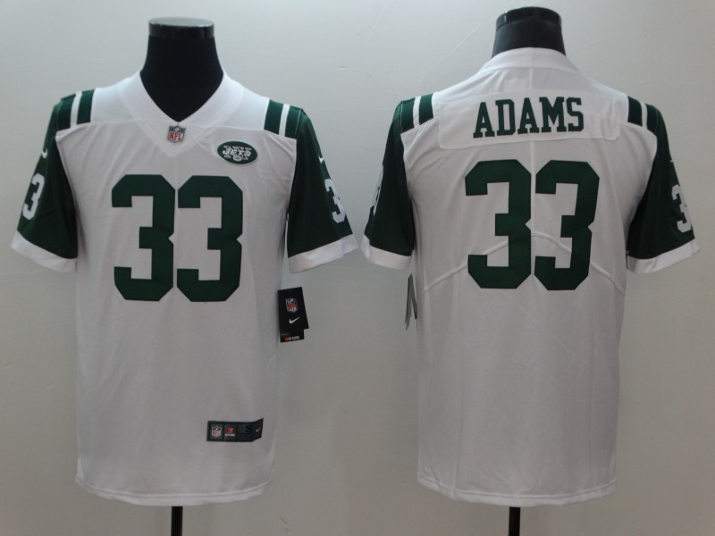 Nike Jets 33 Jamal Adams White Youth Vapor Untouchable Limited Jersey