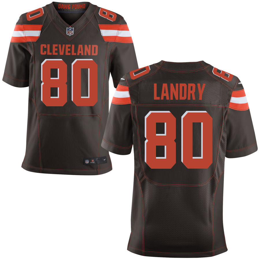 Nike Browns 80 Jarvis Landry Brown Elite Jersey - Click Image to Close