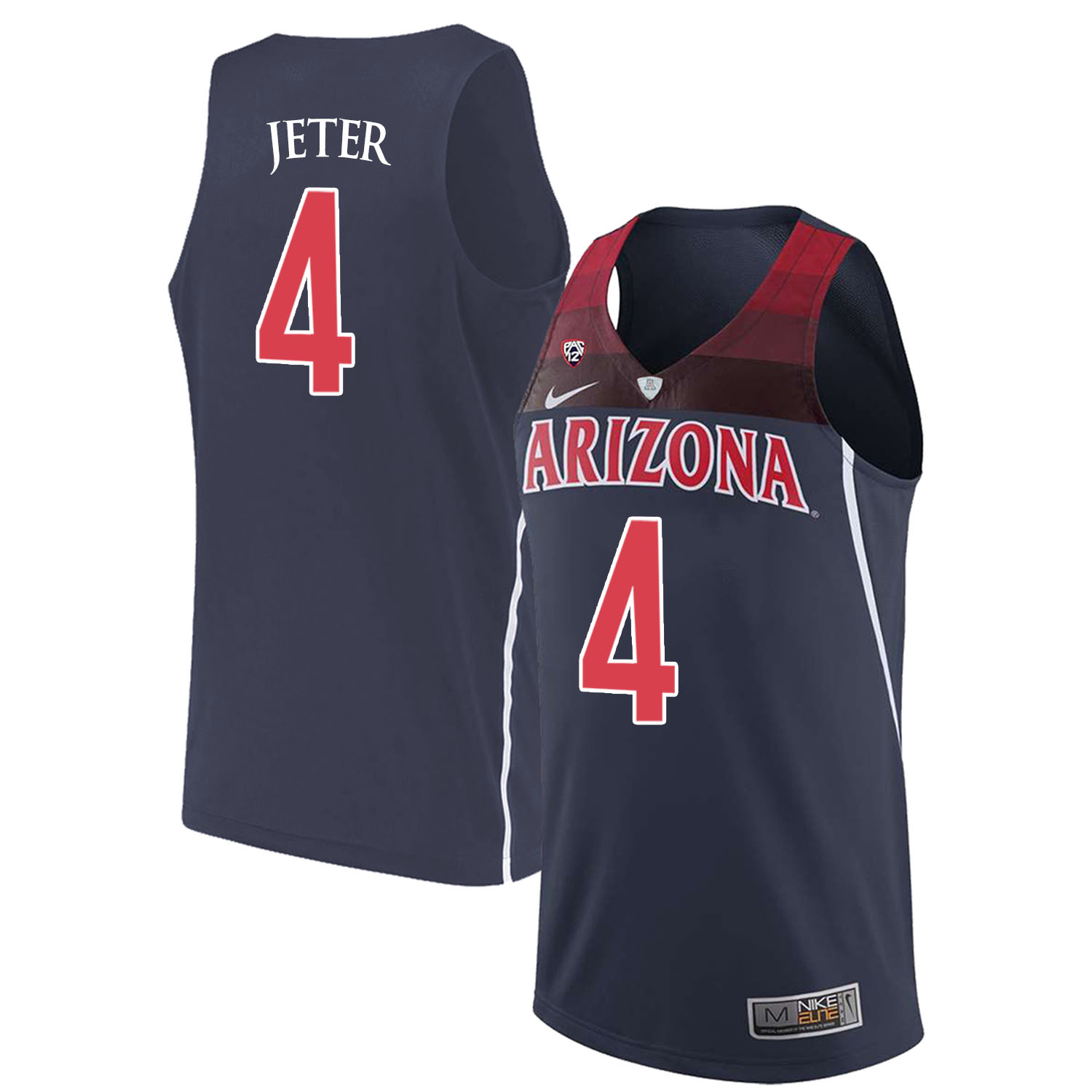 Arizona Wildcats 4 Chase Jeter Navy College Basketball Jersey Arizona Wildcats 4 Chase Jeter Navy College Basketball Jersey