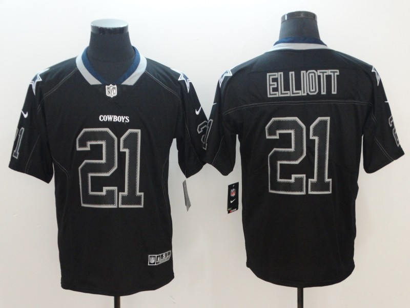 Nike Cowboys 21 Ezekiel Elliott Black Shadow Legend Limited Jersey