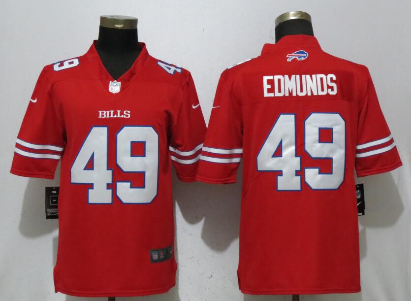 Nike Bills 49 Tremaine Edmunds Red Color Rush Limited Jersey