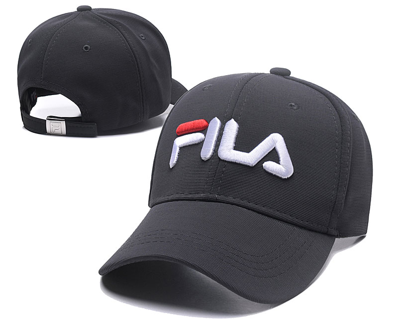 Fila Classic Dark Gray Sports Peaked Adjustable Hat SG