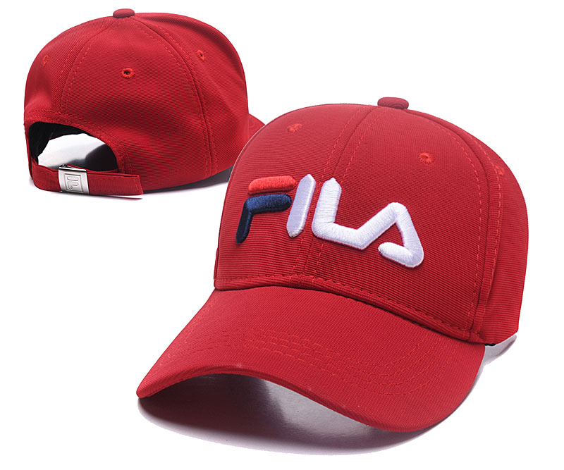 Fila Classic Red Sports Peaked Adjustable Hat SG