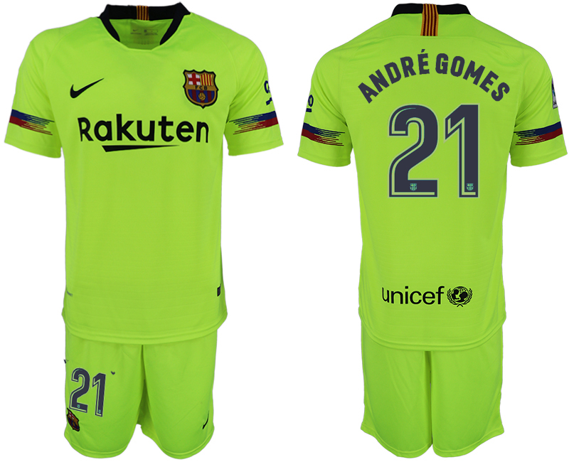 2018-19 Barcelona 21 ANDRE GOMES Away Soccer Jersey