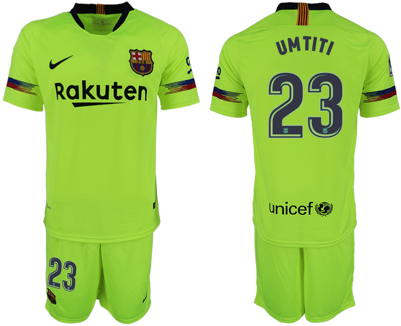 2018-19 Barcelona 23 UMTITI Away Soccer Jersey 2018-19 Barcelona 23 UMTITI Away Soccer Jersey